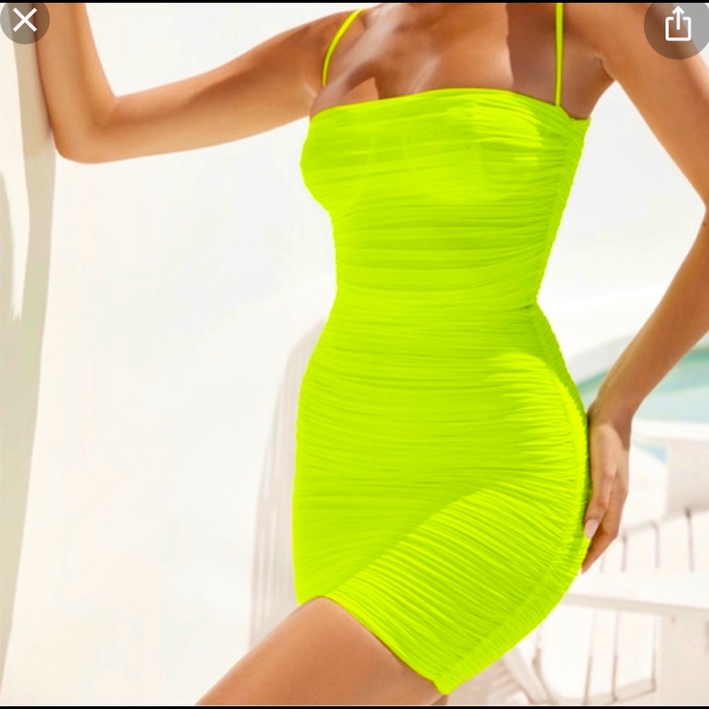 House of CB Ella Dress - Neon Green